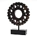 Kloud City Industrial Stlye 4.75'' Round Gear Antique Handmade Wooden Vintage Design for Home , Bar Decoration Decor