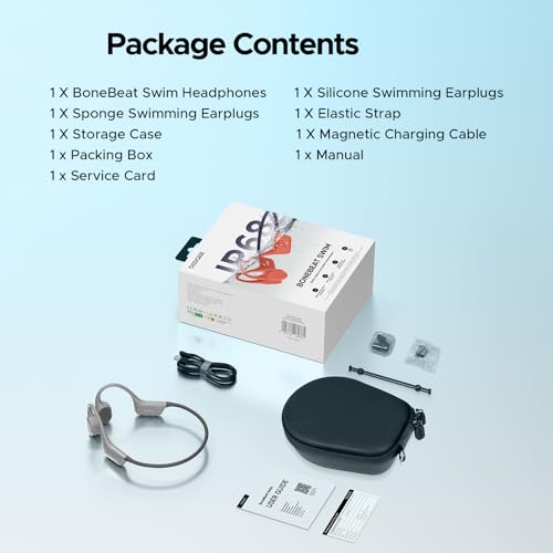 Open-Ear Bone Conduction Headphones for Swimming, IP68 Waterproof, 32G MP3 - image 8