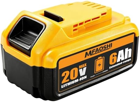 MFAOSHI 6Ah 20V Battery Replacement for DCB206
