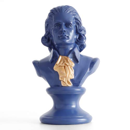 Escultura Estatua Decoración Retratos De Cabeza De Shakespear Y Mozart Busto Grandes Estatuas De Resina Para Decoración Del Hogar Arte De Resina Y Artesanía Escultura Práctica De Bocetos, Mozart -