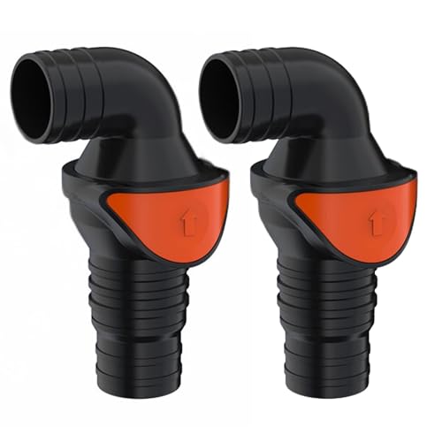 Image of SEAFLO in-Line / 90 Quick Disconnect Non-Return Check Valve PA6+GF+POM Construction, Anti-Backflow Design, Versatile Applications (Choose Size and Style)