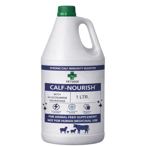 Image of Calf Nourish Nutritional Tonic for Young Calves and Small Ruminants, Dietary Supplement for Animal Support and Balanced Liquid Nutritional Intake | 1000 ml