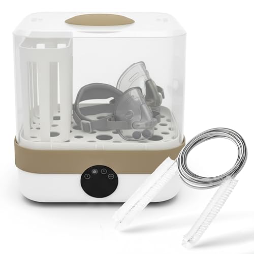 Cleaner and Sanitizing Machine Cleaning Machine for Masks & Bottles Deep Machine Cleaner with Hose Brush Kit Steam Cleaning & HEPA Air Drying System