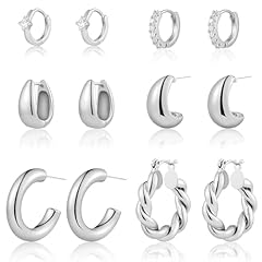 Silver hoops