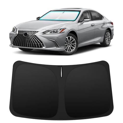 INSAUTO Custom Fit Windshield Sun Shade Accessories for Lexus ES 2019-2025 (ES250/ES350/ES300h) Foldable Front Window Sunshade UV & Heat Reflector Keeps Interior Cool Includes Storage Bag
