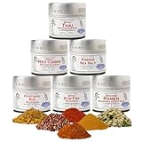 Asian Seasonings Gourmet Gift Set | Tastes of Asia | Artisanal Spice Blends Six Pack | Non GMO, All...