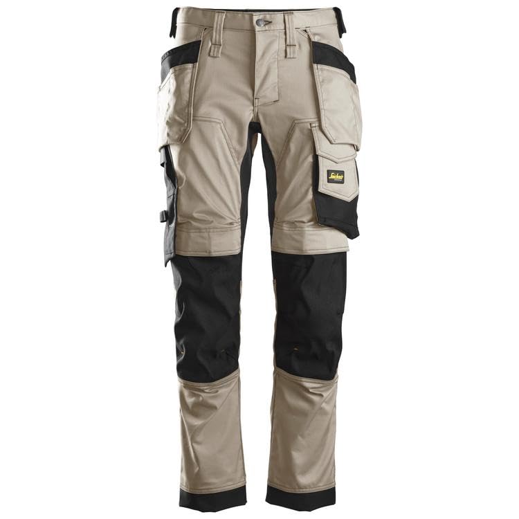 Snickers Workwear Męski kombinezon roboczy No Aplica, Khaki/czarny, 34W / 34L, Khaki zielony/czarny, 34W / 34L