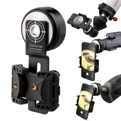 Starboosa Smartphone Photo Adapter for Scopes – Capture Stunning Photos & Videos with Telescopes, Monoculars, Binoculars, and Spotting Scopes – Sleek Silver Design, Durable Aluminum Build by starboosa - Used condition - US$37.23