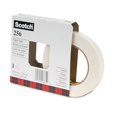 Ruban de masquage Scotch 256 blanc en papier plat, l'excellence du marquage 18mm