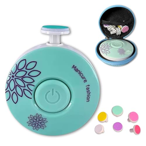 Image of Electric Baby Nail Trimmer & Baby Nail File, Safe and Quiet Baby Nail Clippers with 6 Grinding Heads, Baby Nail Grooming Kit for Newborn, Infant, Toddler & Adult.