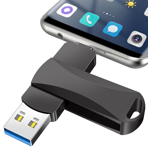 dolrun Pendrive USB C 512GB - Memoria USB C y USB A Doble Interfaz Alta Velocidad 3.0 para Ordenador Tablet Smartphone OTG