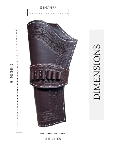 Zolo Leathers ZOLO-ENGRAVED HOLSTER -DARK BROWN Engraved Dark Brown Western Gun Holster thumb #3