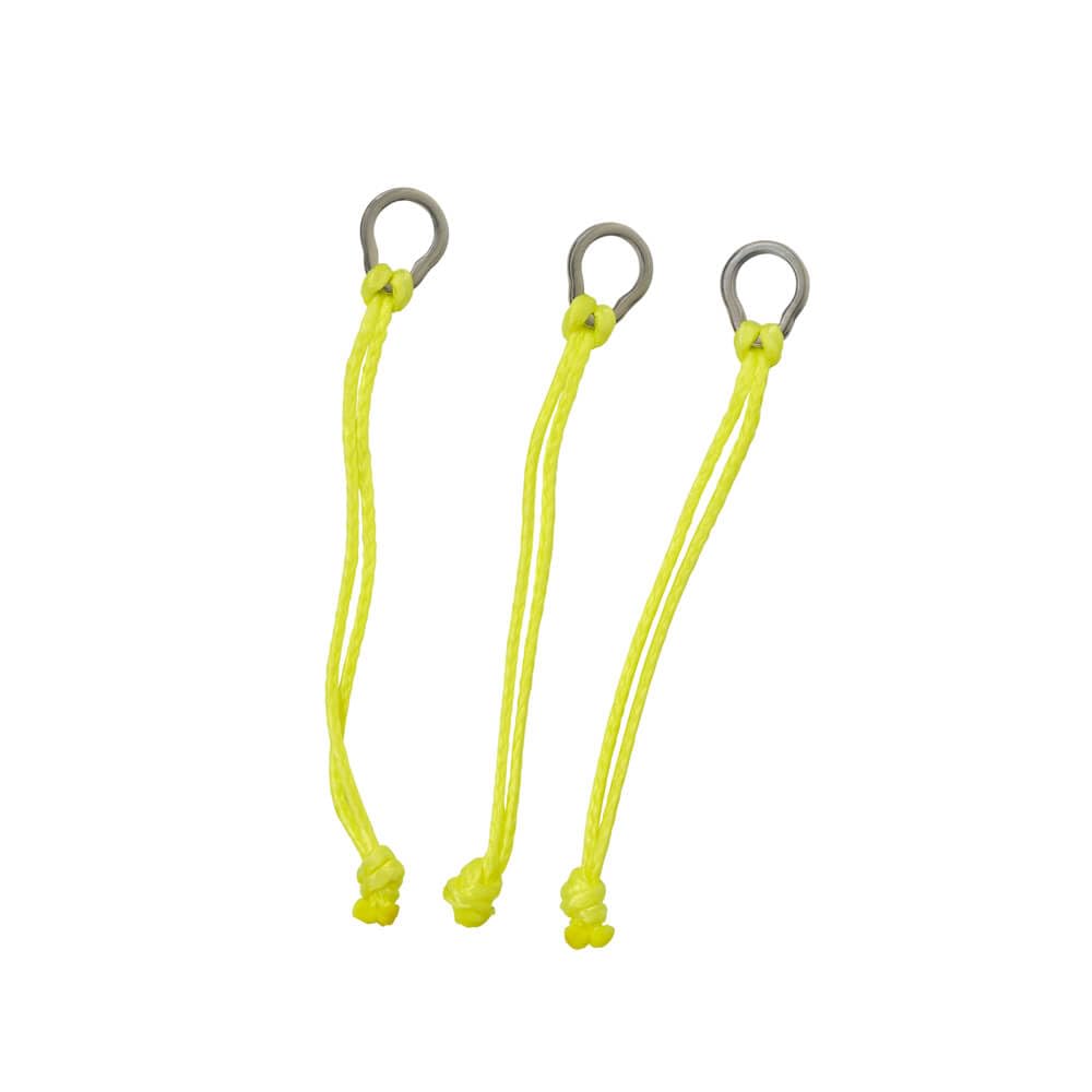Tronixpro Pre Tied Dongle Yellow Qty 3 (200lb Large 50mm)