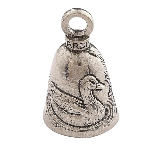 Image of Guardian Bell Animals Good Luck Bell w /Keyring & Black Velvet Gift Bag | Motorcycle Bell | Lead-Free Pewter | Made in USA