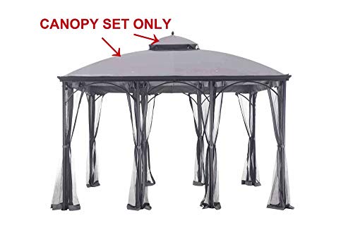 Sunjoy Original Manufacturer Replacement Canopy for Somerset Gazebo (10X12 Ft) L-GZ212PCO-B Sold at BigLots