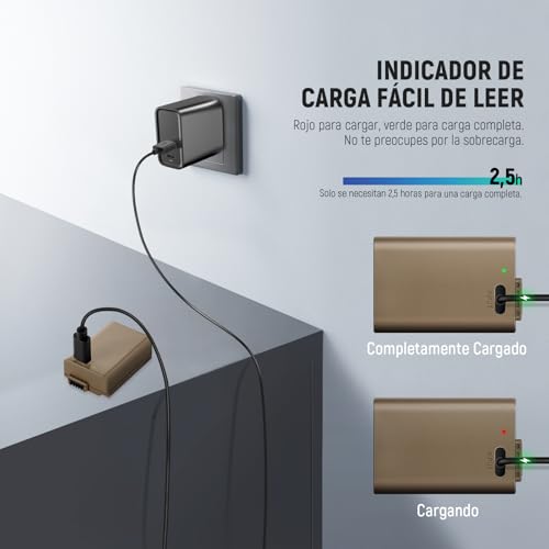 Batería y Cargador Neewer EN-EL25 para Nikon Zfc Z30 Z50 - Fernando Cortés