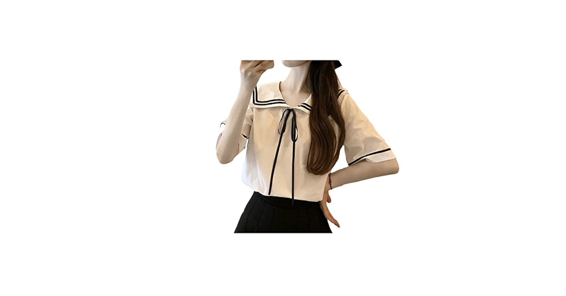 シャツ/ブラウス(半袖/袖なし) louren blouse 2021 SUMMER COLLECTION vol.2】PINTUCK BACKOPEN BLOUSE