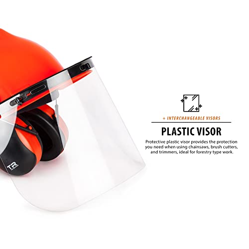 Tr Industrial Forestry Safety Helmet And Hearing Protection System (Orange) #TOP5