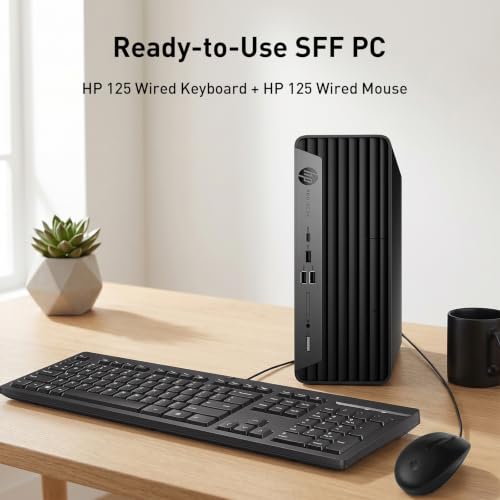 Image of HP ProDesk 400 Intel i5-14500 Business SFF Desktop, 16GB DDR5 + 512GB SSD | Wi-Fi 6E, Bluetooth , Connect up to 3 displays, Wired Keyboard, Wired Mouse, RJ-45, HDMI, Win 11 Pro