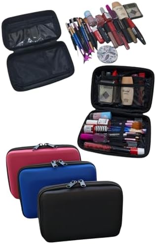 Next Craft Makyaj Çantası Sert Kapaklı Kozmetik Seyahat Organizeri Çok Amaçlı (MAVİ) - Görsel 7