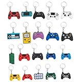 Gala Glow 20PCS Game-Themed Silicone Keychains - NOT A TOY - Adult Gaming Party Favors & Daily Decor for Keys/Backpacks/Wallets