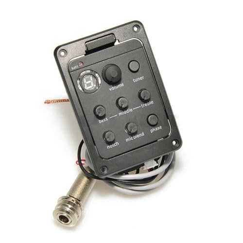 Presys 301 4 バンド アコースティック ギター ピックアップ チューナー マイク ブレンド プリアンプ EQ ビート ボード ソフト ピエゾ 201 VT1 付き(C)