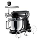 AVERA Batidora de pedestal 7 Litros, 10 velocidades, Panel de Control Táctil, 4 accesorios, Amasa,...
