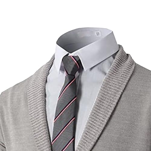 Mens Casual Open Front Long Sleeve Button up V-Neck Knitted Sweaters Causal Slim Fit Cardigans Pocket2