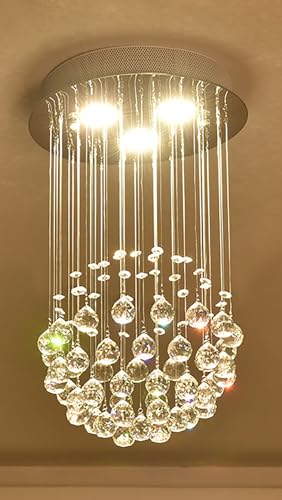 Lustre en cristal moderne pour illuminer une entrée sombre