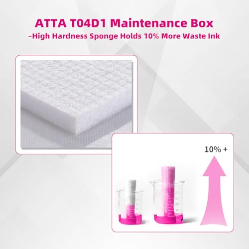 ATTA Compatible T04D1 Ink Maintenance Box for Epson C13T04D100 Work with EcoTank ET-15000 ET-2760 ET-3760 ET-4760 ET-3700 ET-3750 ET-4750 ET-5150 Workforce WF-2860 (1-Pack) - Image 4