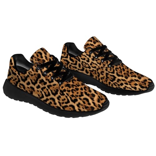 Mens Womens Leopard Print Running Shoes Tennis Walking Athletic Sneakers4