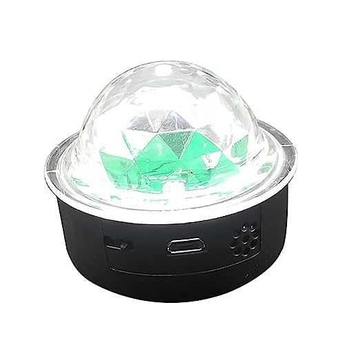 Mipcase Disco Light Ball RGB Crystal Ball Lamp Sound Activated Stage Lamp for Parties