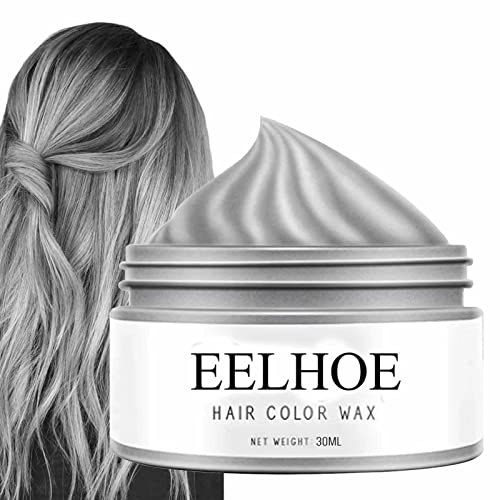 Cera Colorida | Lama de estilo de tintura de cabelo cinza prata unissex,1 oz tintura de cabelo creme