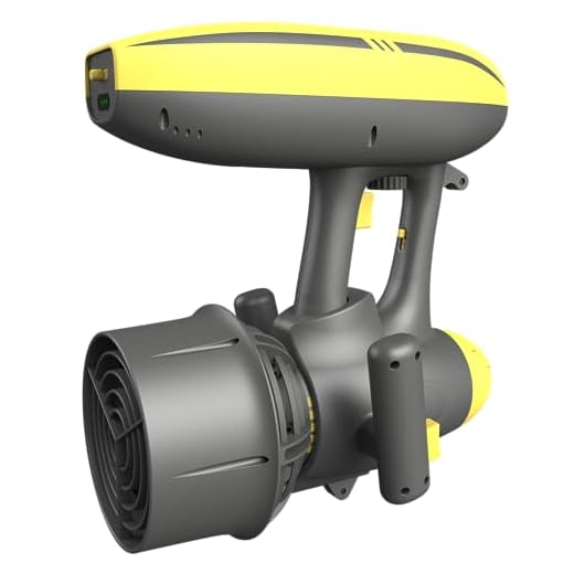 AQUAROBOTMAN MagicJet Seascooter 164ft 4mph Underwater Electric Scooter with 3 Camera Mounts for Scuba Diving Snorkeling Adventures Pool Gear