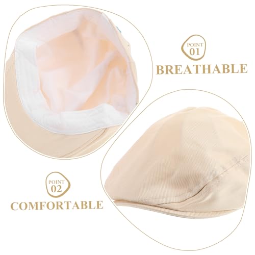 BESPORTBLE Vintage Beret Cap Solid Color Hat for Boys Stylish Driver Cap for Everyday Wear Special Occasions Safe Comfortable Design for Outdoor Activities3