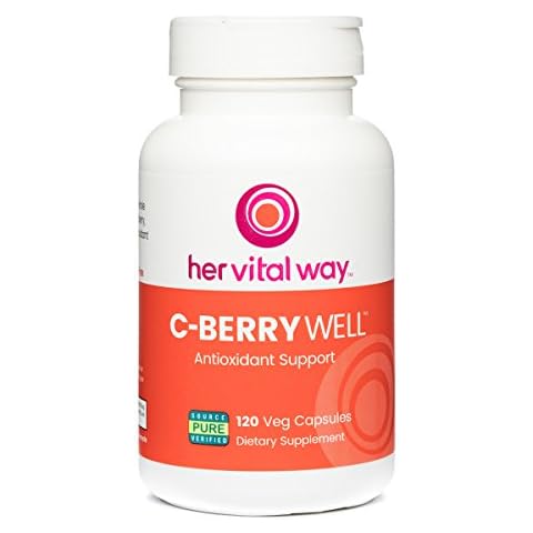 her vital way C-BerryWell Non-GMO Vitamin C Plus Berry Polyphenols Antioxidant Support Cover