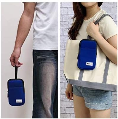 Miniatura 5 de Tainada Funda universal de neopreno para hombres y mujeres, multiusos, a prueba de golpes, suave, con cremallera, bolsa para teléfono con mosquetón,