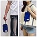 Tainada Men Women Neoprene Universal Multi-Purpose Shockproof Soft Bubble Padded Zippered Sleeve Case Bag Wristlet Phone Pouch with Carabiner, Detachable Neck Lanyard Strap, Belt Loop Holster (Blue)