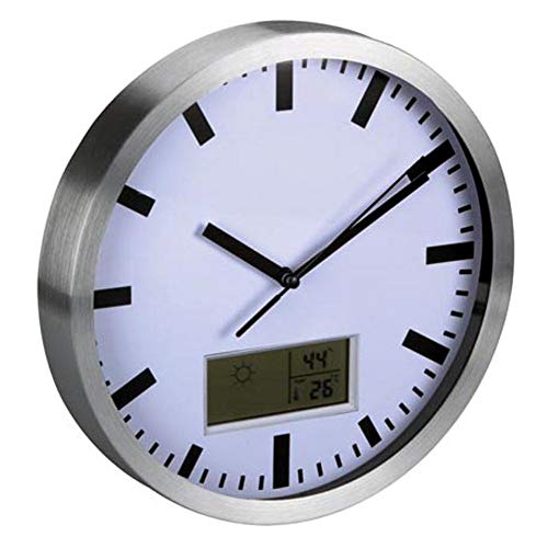 OROLOGIO DA PARETE CON DISPLAY LCD - TERMOMETRO e