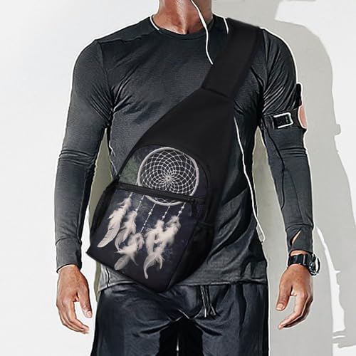 Mochila Sling Urbana Blanca para Senderismo y Uso Diario miniatura 7