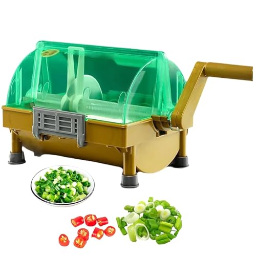 Picador de verduras de manivela para cortar eficientemente cebollas, puerros, cilantro y ajo