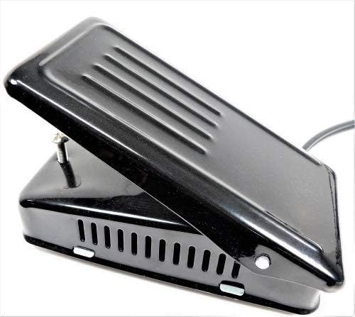 ID: 704NS-123PC. New Generic Metal Foot Controller with Double Lead Power Cord, Compatible w/Singer Featherweight 221/222 Sewing Machines