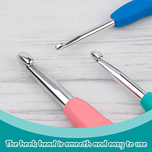 3 Sizes Crochet Hooks 4.0mm 5.5mm 8.0mm Crochet Hooks for Arthritic Hands - 2