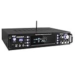 Pyle Wireless Bluetooth Home Stereo Amplifier - Hybrid Multi-Channel 3000 Watt Power Amplifier Home Audio Receiver System w/AM/FM Radio, MP3/USB,AUX,RCA Karaoke Mic in - Rack Mount, Remote - P3301BAT