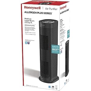 Honeywellallergenplushepatowerairpurifierallergenreducerformediumlargerooms170sqftblackwildfiresmokepollenpetdanderanddustairpurifierhpa160  Urban Country Home Decor Honeywell allergenplus hepa tower air purifier allergen reducer for medium large rooms 170 sq ft black wildfiresmoke pollen pet dander and dust air purifier hpa160  urban country home decor