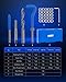 Orion Motor Tech Thread Repair Kit, SAE Helicoil Repair Kit with HSS Drill Bits Thread Inserts Taps Breakoff Installation Tools, Portable Rethreading Tool Kit in 1/4