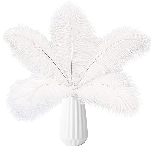 Tharaht 24Pcs White Ostrich Feathers Natural Bulk 10-12Inch 25Cm-30Cm For Wedding Party Centerpieces Easter Gatsby And Home Decorate Ostrich Feathers #TOP28