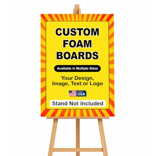 Custom Poster Boards by DC | Foam Board Poster Custom Printing, Personalized Foam Board Sign | Made in USA | Custom Foam Board Poster Printing (Stand not Included)