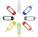 VIC VSEE 24PCS Plastic Key Tags with Split Ring Label Window, 8 Assorted Colors