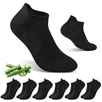 SukModen Bambus Sneaker Socken Damen, Atmungsaktive Sportsocken Laufsocken, Kurze Halbsocken Damen, Antibakteriell Geruchshemmend Sommer Knöchelsocken Für Alltag Sport 6 Paar 39-42 35-38